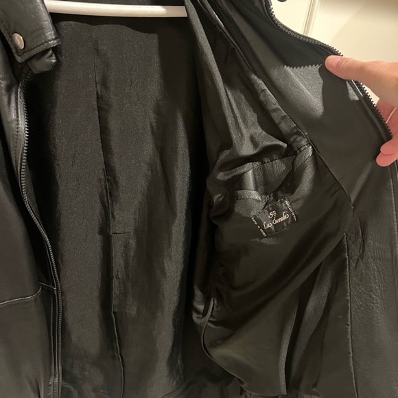 Men’s leather bomber jacket - Picture 3 of 7